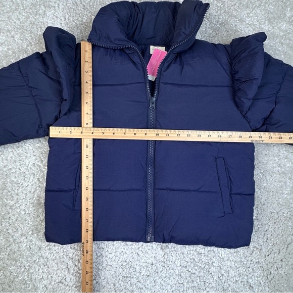 NWT Simply Southern Crop Puffer Jacket Coat. Snow Day Puffer. Navy Blue XS/S - Picture 10 of 10